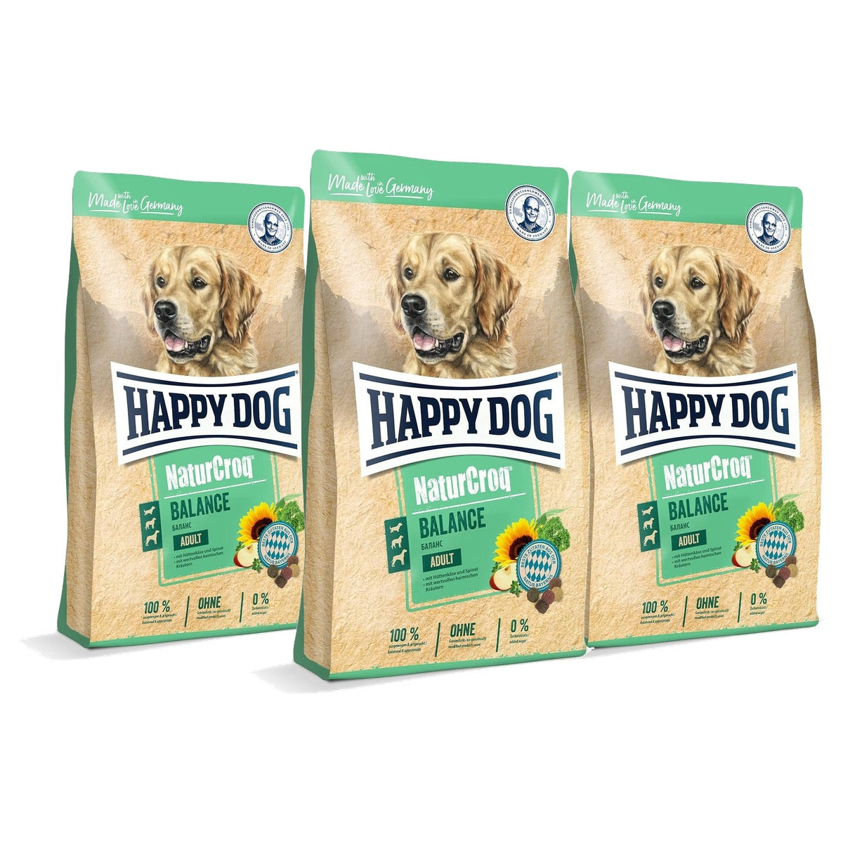 Happy Dog NaturCroq Balance droogvoer hond 15 kg - 3-pack