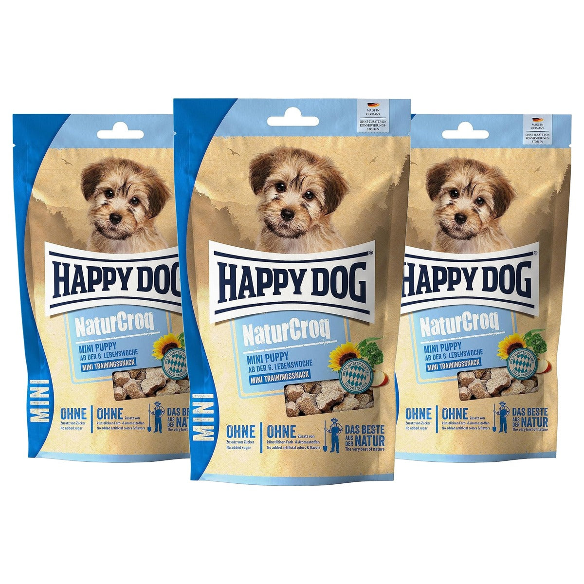 Happy Dog NaturCroq Mini Snack Puppy hondensnack 100g - 3-pack