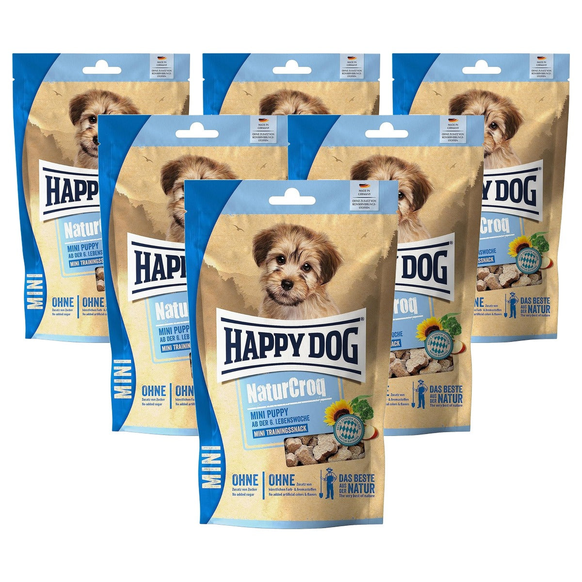 Happy Dog NaturCroq Mini Snack Puppy hondensnack 100g - 6-pack
