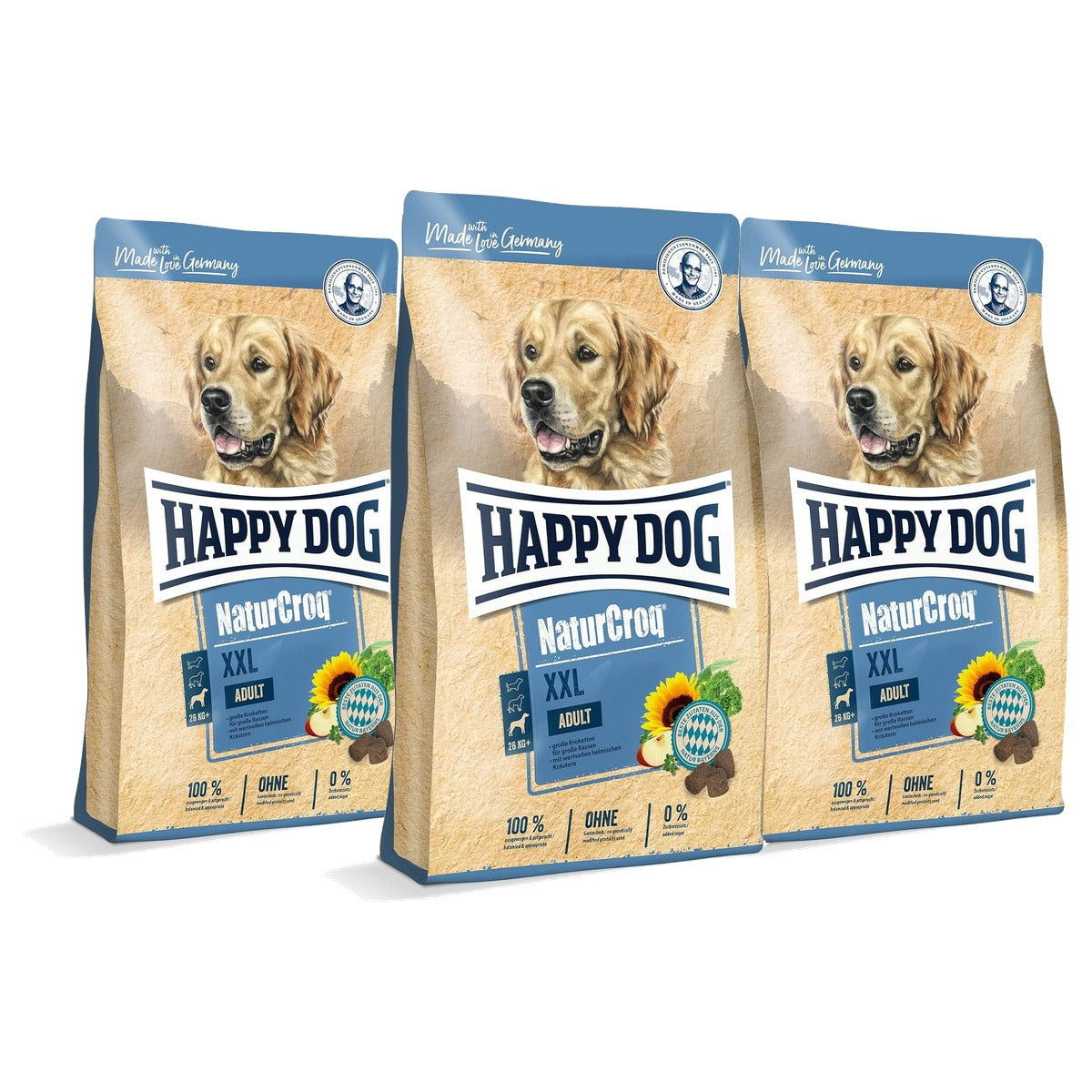 Happy Dog NaturCroq XXL droogvoer hond 15 kg - 3-pack