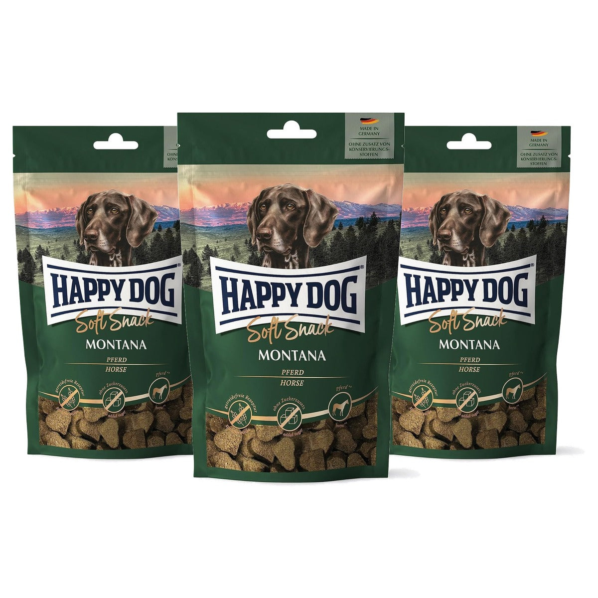Happy Dog SoftSnack Montana hondensnack 100 g - 3-pack