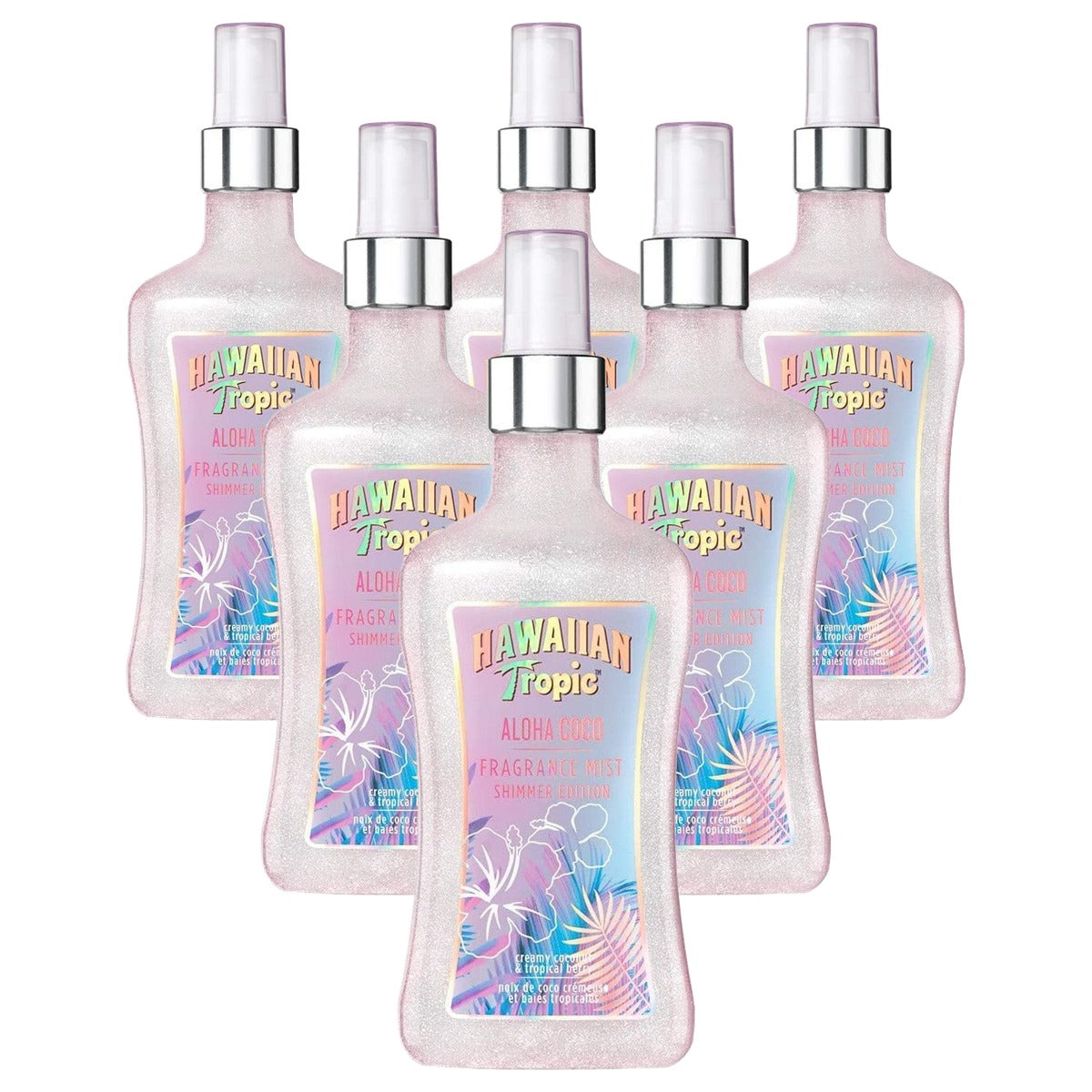 HAWAIIAN Tropic Aloha Coco Geurspray 6 x 250 ml - Voordeelverpakking