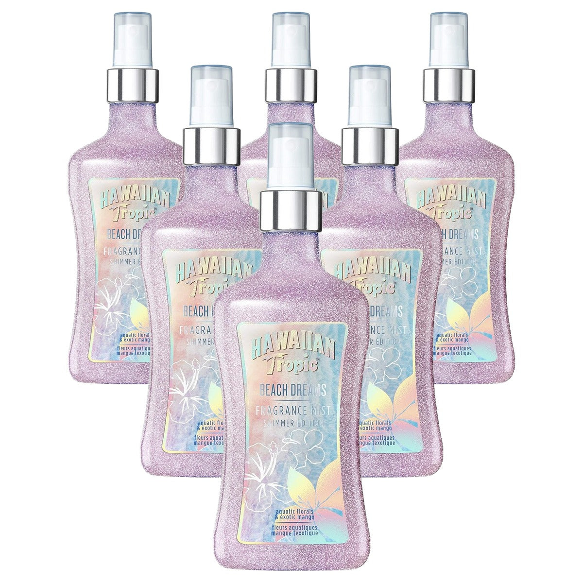 Hawaiian Tropic Beach Dreams Body Spray, 6 x 250 ml - Voordeelverpakking