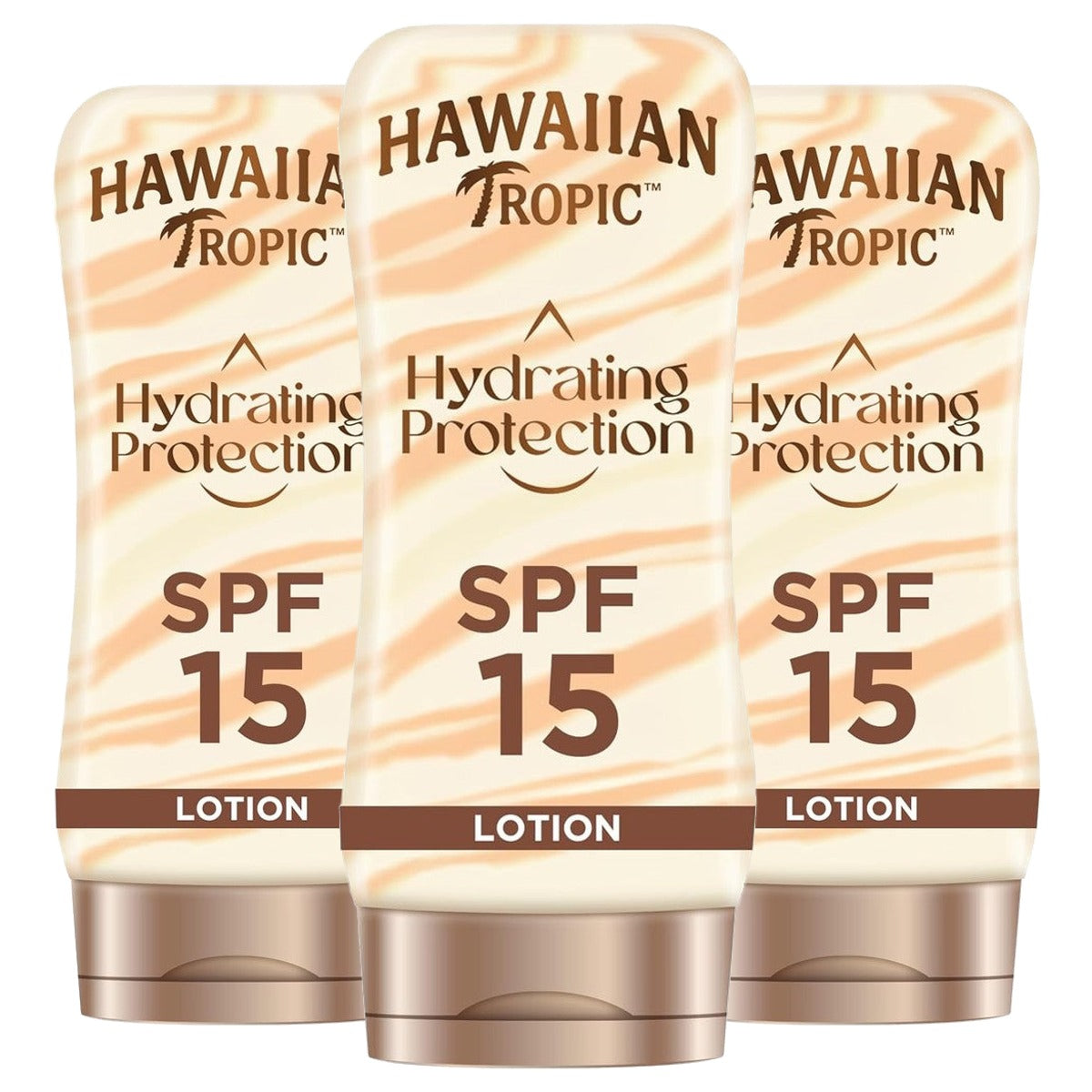 Hawaiian Tropic Silk Hydration Lotion SPF 15 3 x 180 ml - Voordeelverpakking