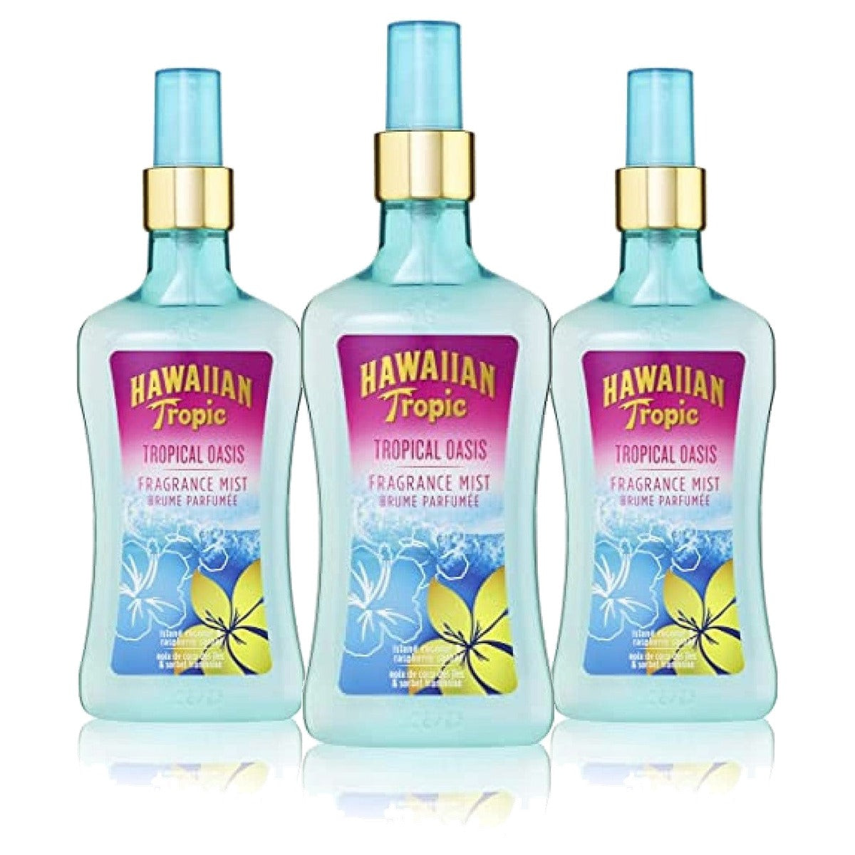 HAWAIIAN Tropic Tropical Oasis Body Spray 3 x 250 ml - Voordeelverpakking
