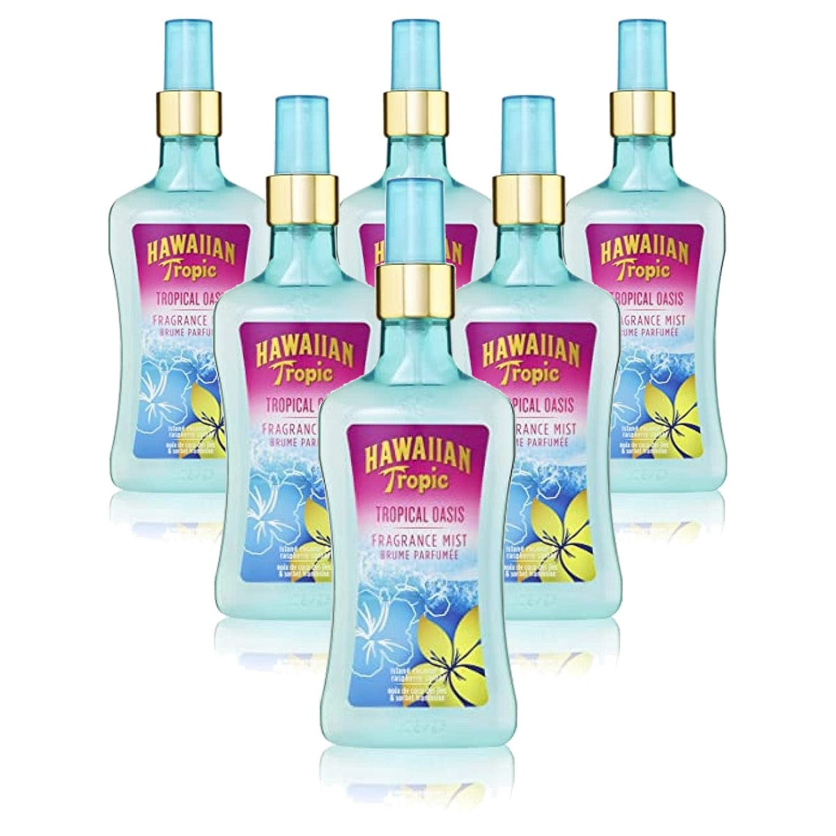 HAWAIIAN Tropic Tropical Oasis Body Spray 6 x 250 ml - Voordeelverpakking