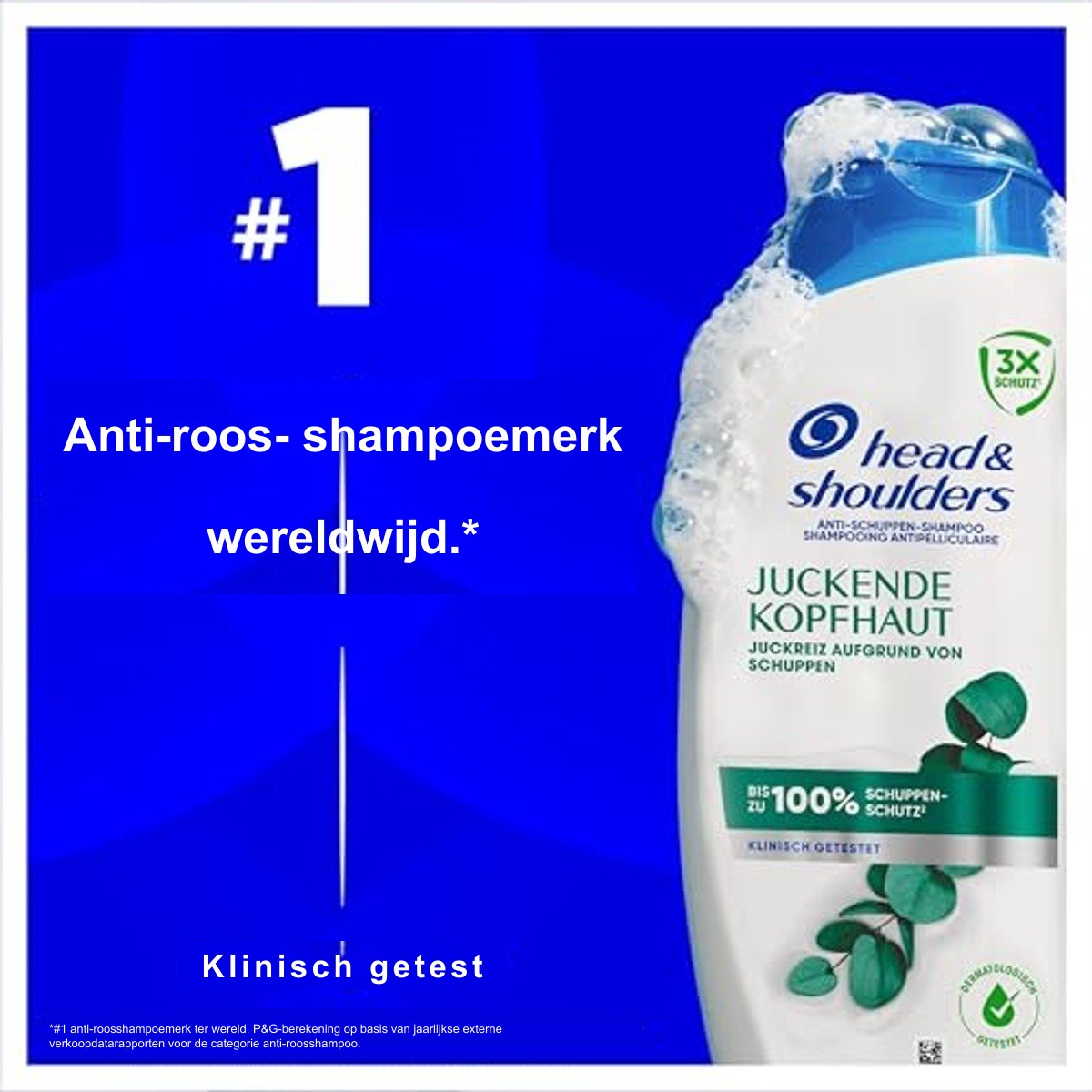 Head & Shoulders Jeukende Hoofdhuid Anti-roos Shampoo, 500 ml, werkt tegen roos, olie en jeuk