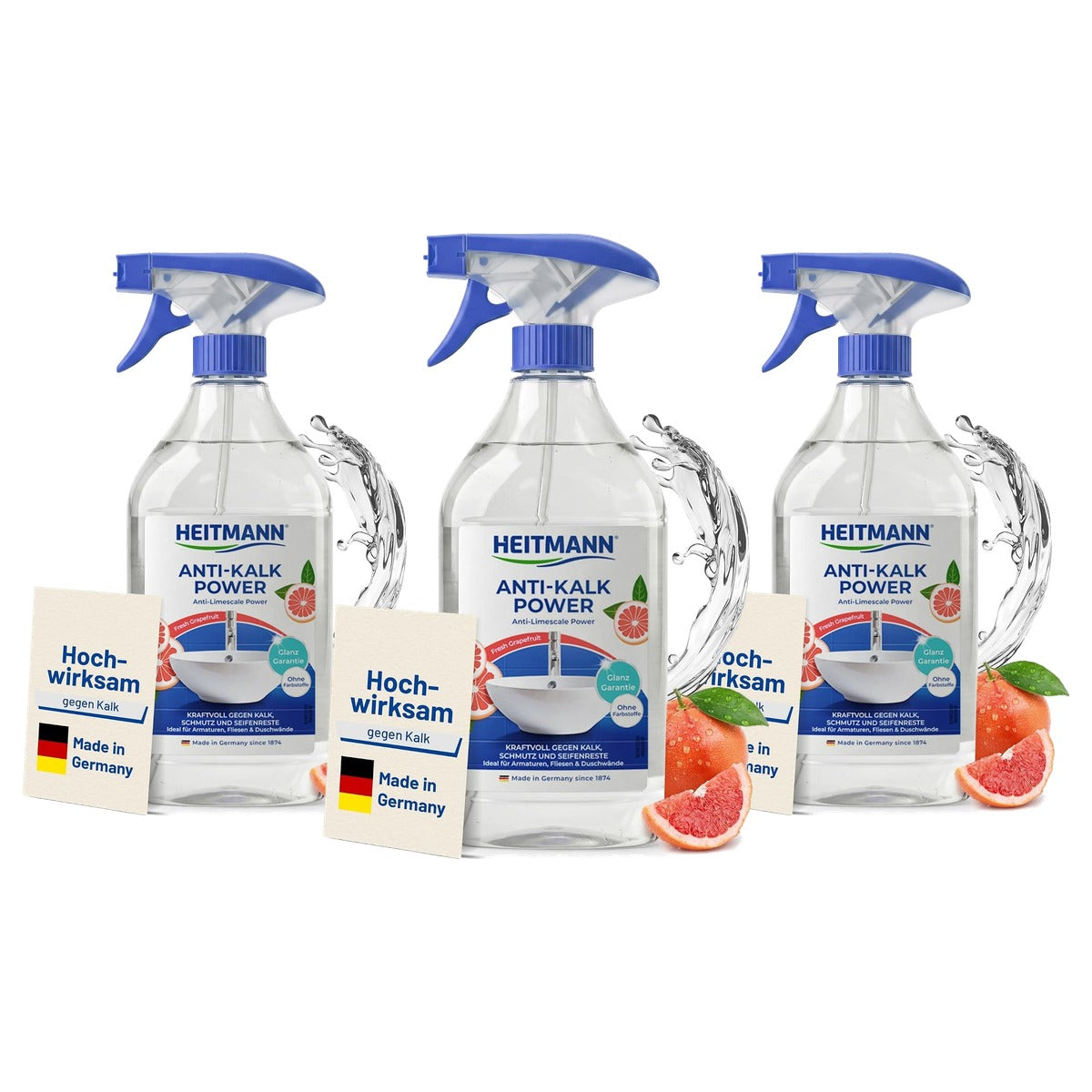 HEITMANN Anti-kalk power 3 x 500 ml - Voordeelverpakking