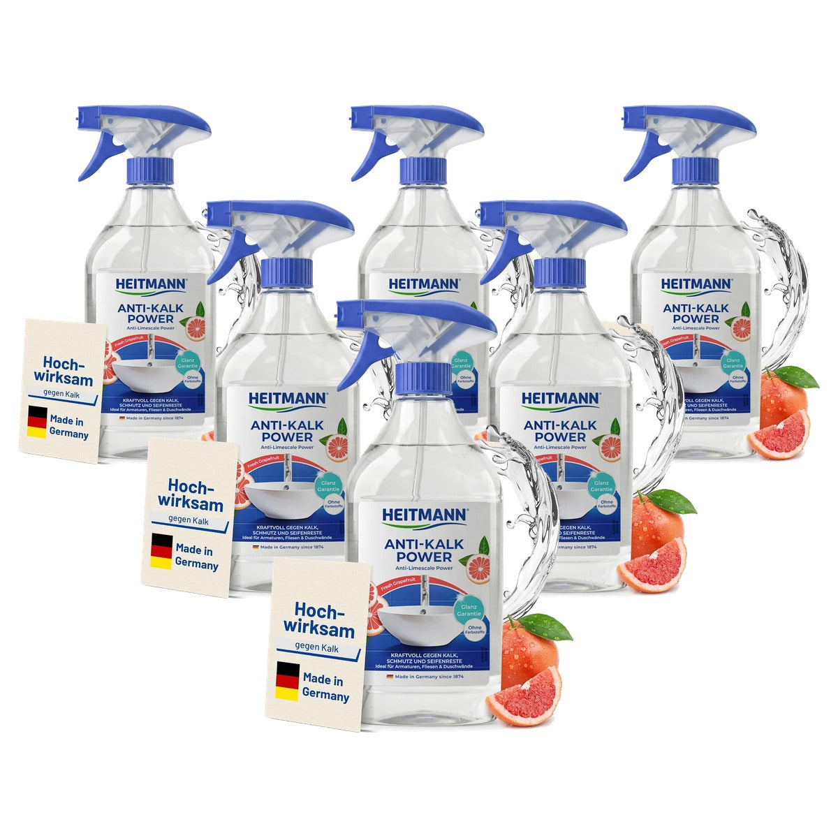 HEITMANN Anti-kalk power 6 x 500 ml - Voordeelverpakking