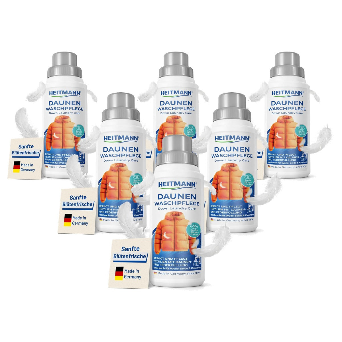 HEITMANN Donswasverzorging 6 x 250 ml - Voordeelverpakking