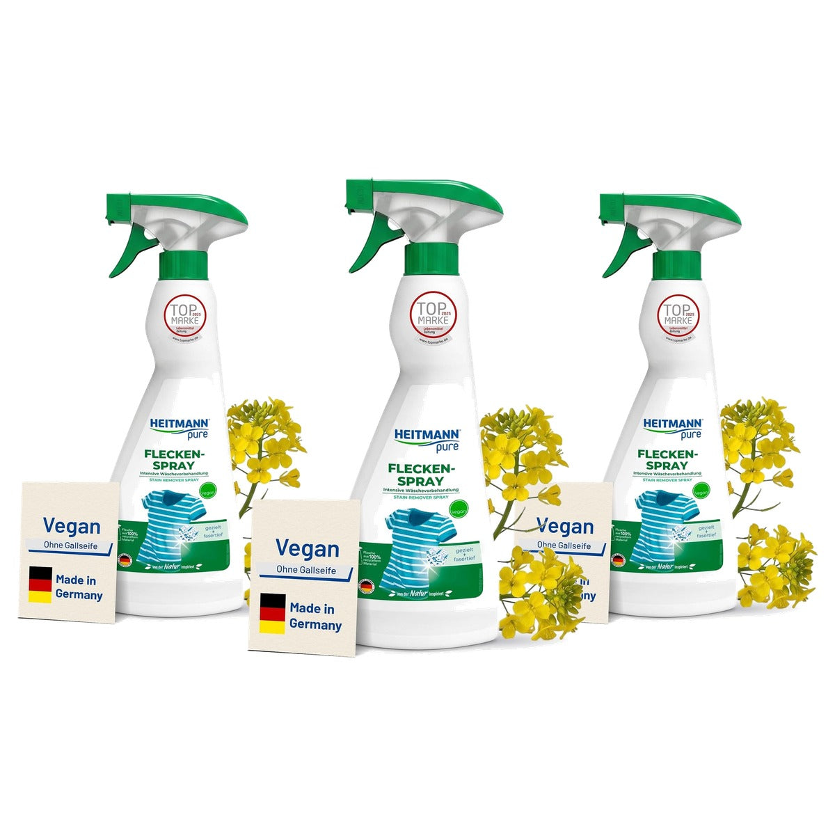 HEITMANN pure Vlekspray 3 x 250 ml - Voordeelverpakking