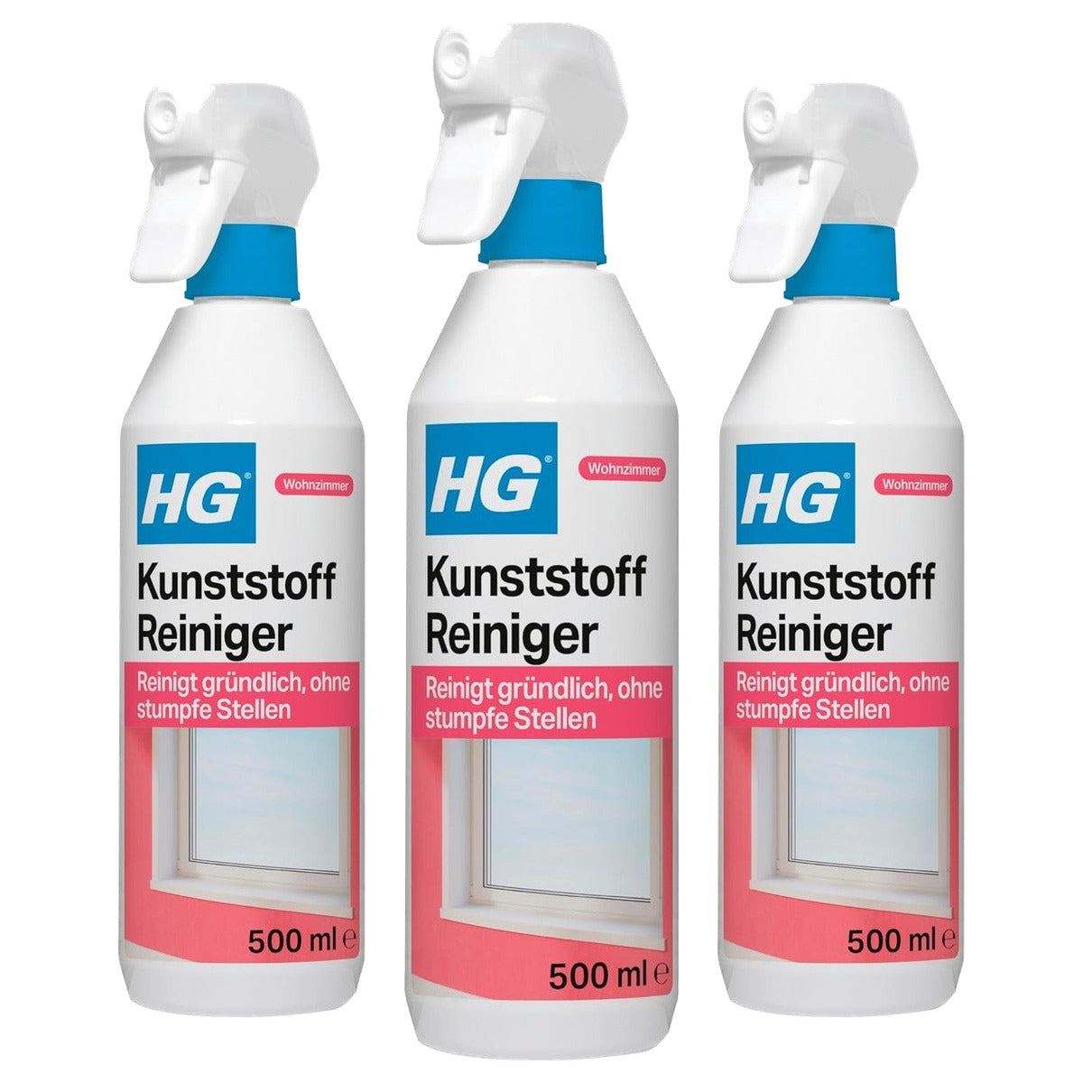 HG intensieve kunststofreiniger - 3-pack
