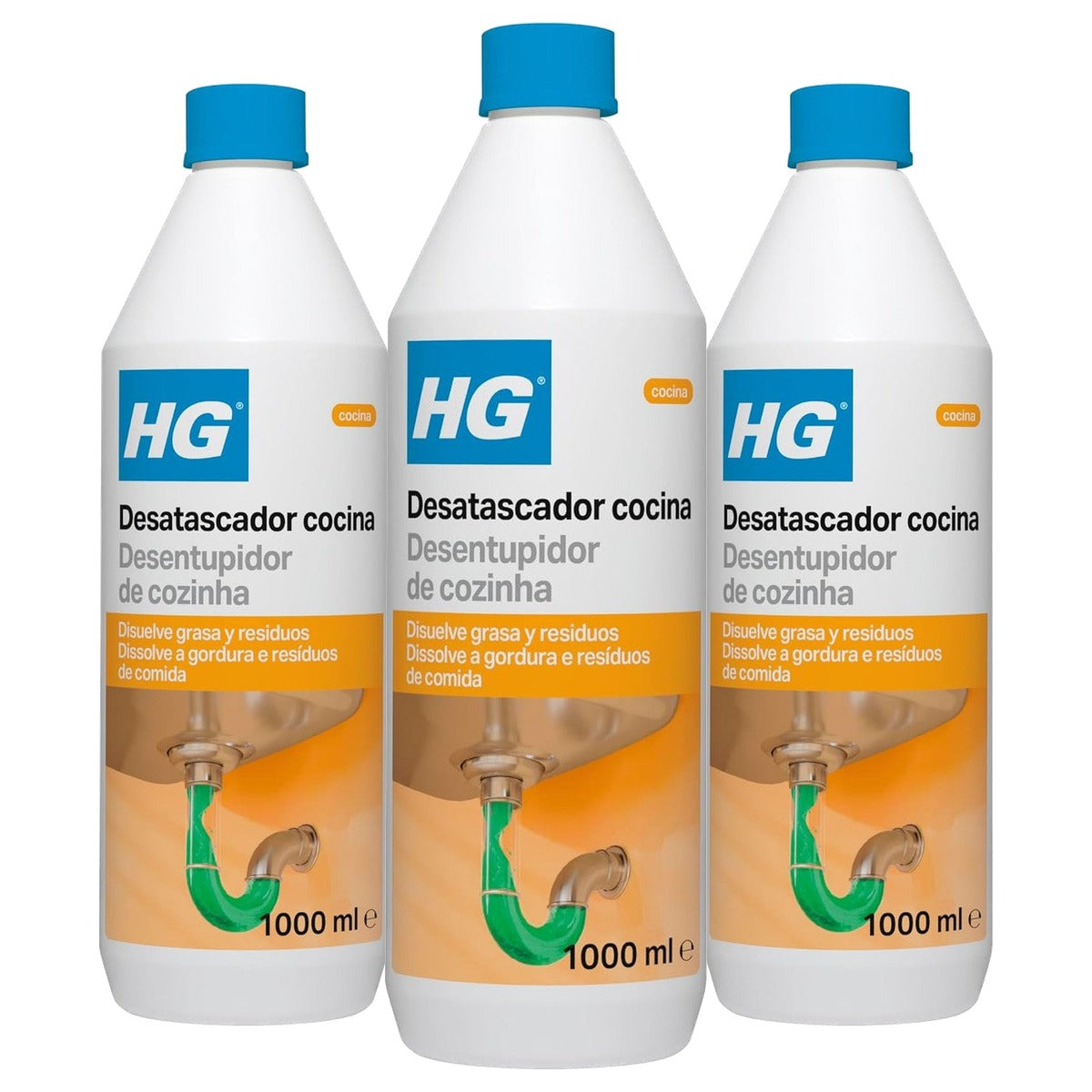 HG Krachtige afvoerreiniger 481100130 - 3-pack