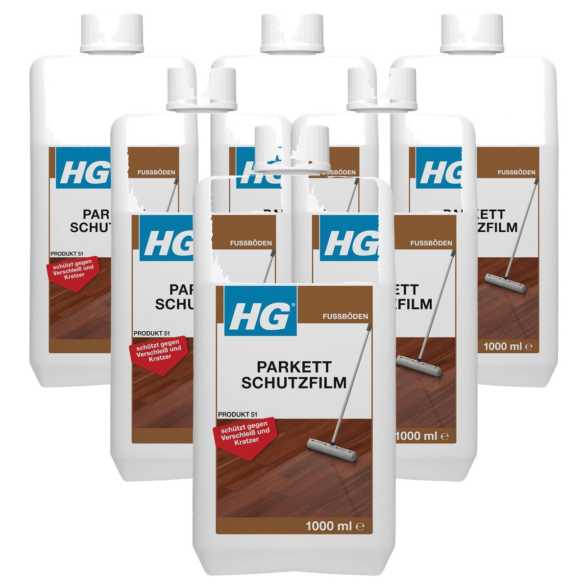 HG Parket beschermfilm 6 x 1000 ml - Voordeelverpakking
