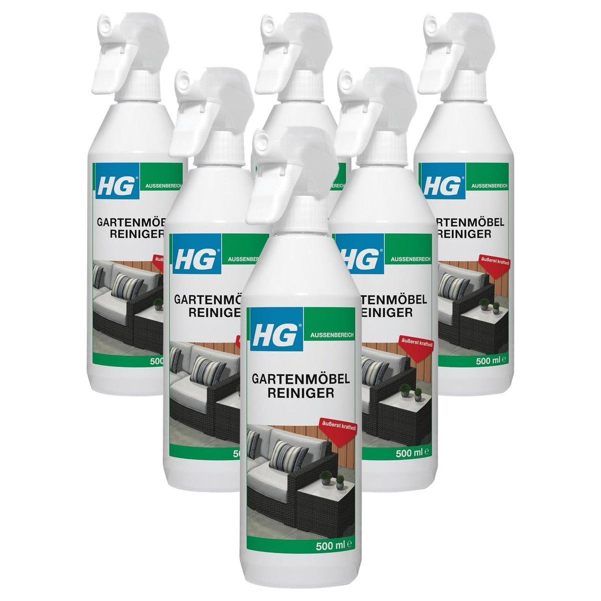 HG tuinmeubelreiniger 6 x 500 ml - Voordeelverpakking