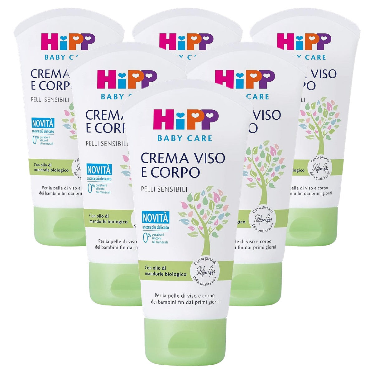 HiPP Baby Care crème voor gezicht en lichaam 6 x 75 ml - Voordeelverpakking
