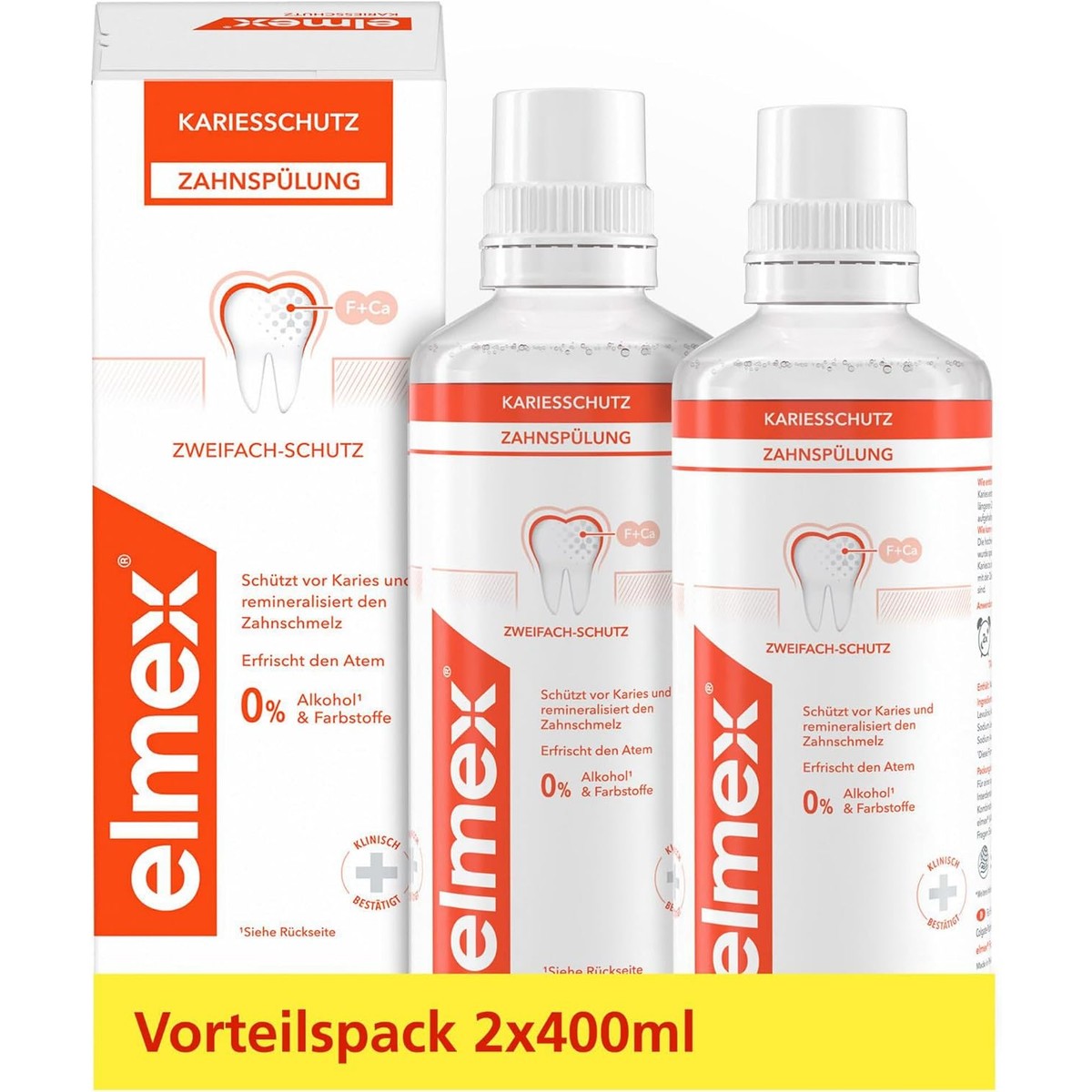 elmex Tandspoeling voor cariës, 2 x 400 ml – ELMEX