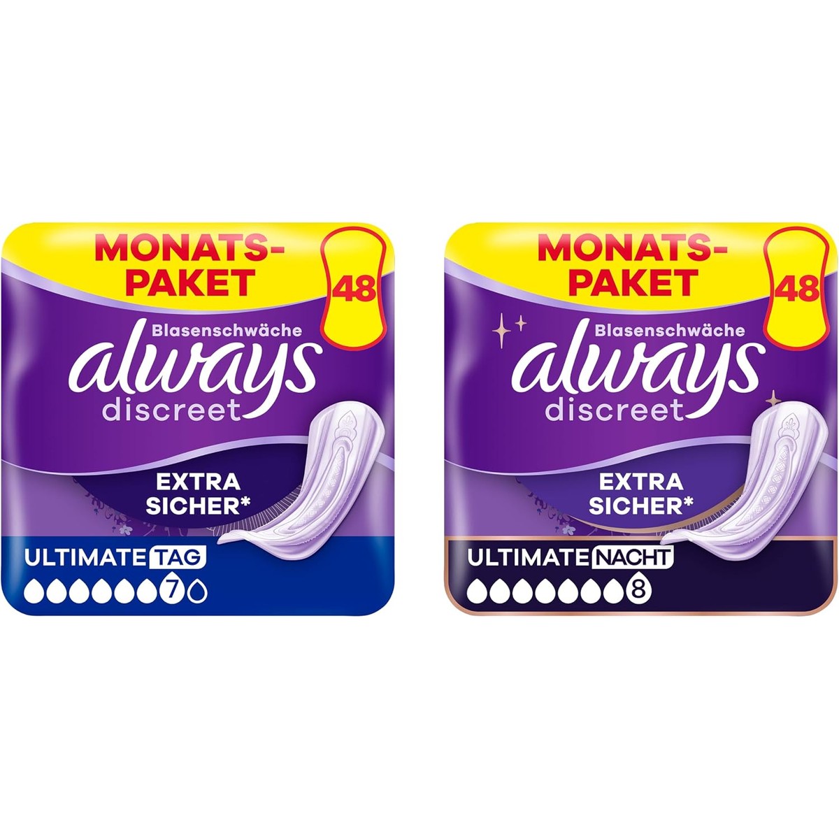 Always Discreet Ultimate Nacht & Dag, 48 + 48 inlegzolen – Always