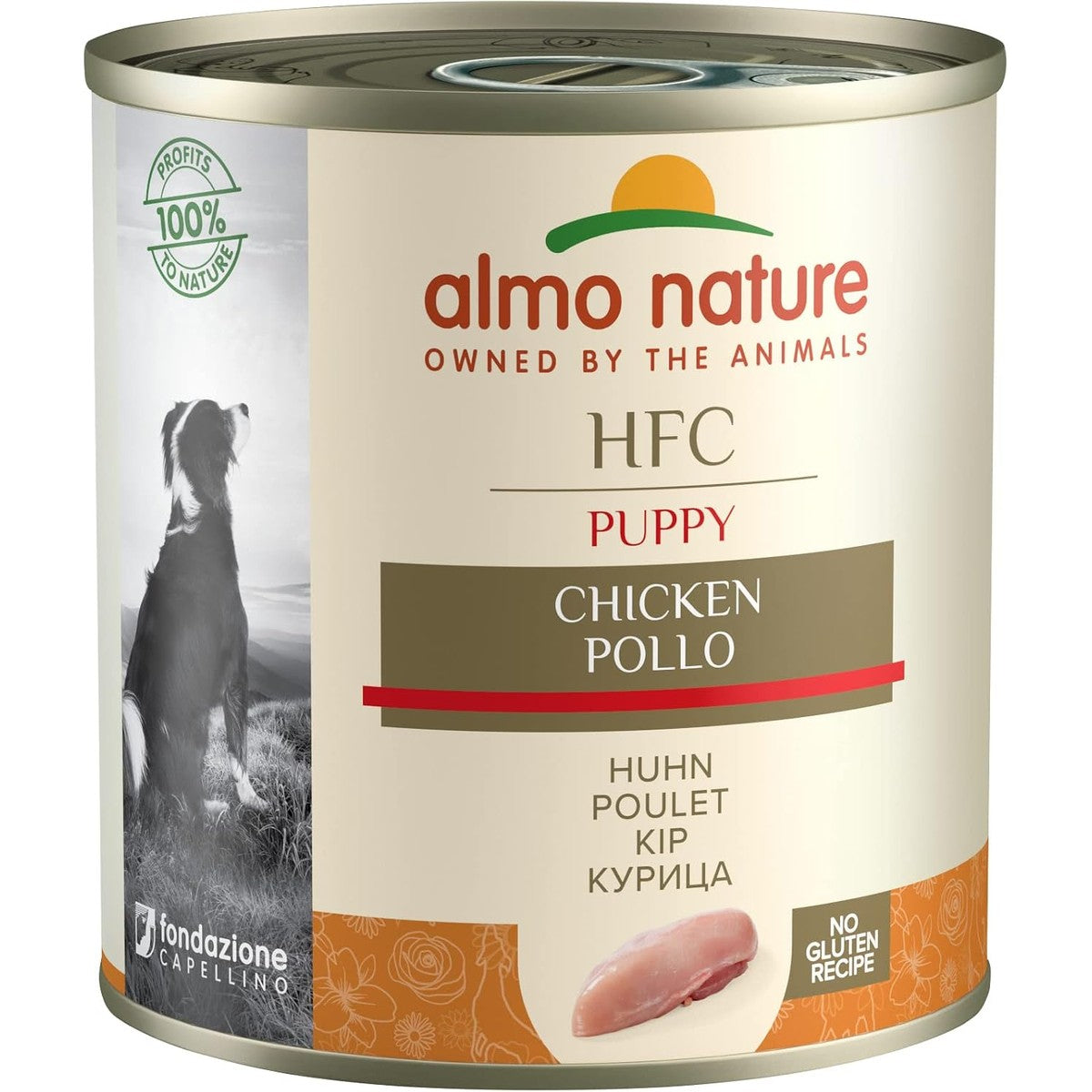 Almo Nature HFC Natural – natvoer voor honden met kip van oorspronkelijk levensmiddelenkwaliteit en wordt nu gebruikt voor hondenvoeding. – almo nature