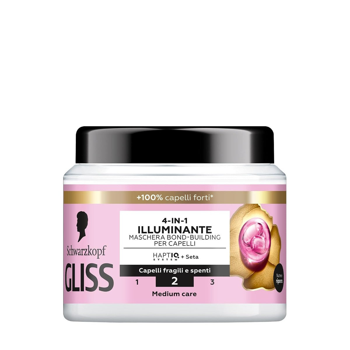 Gliss 4-in-1 Highlighter Bond-Building Haarmasker 400 ml – Gliss