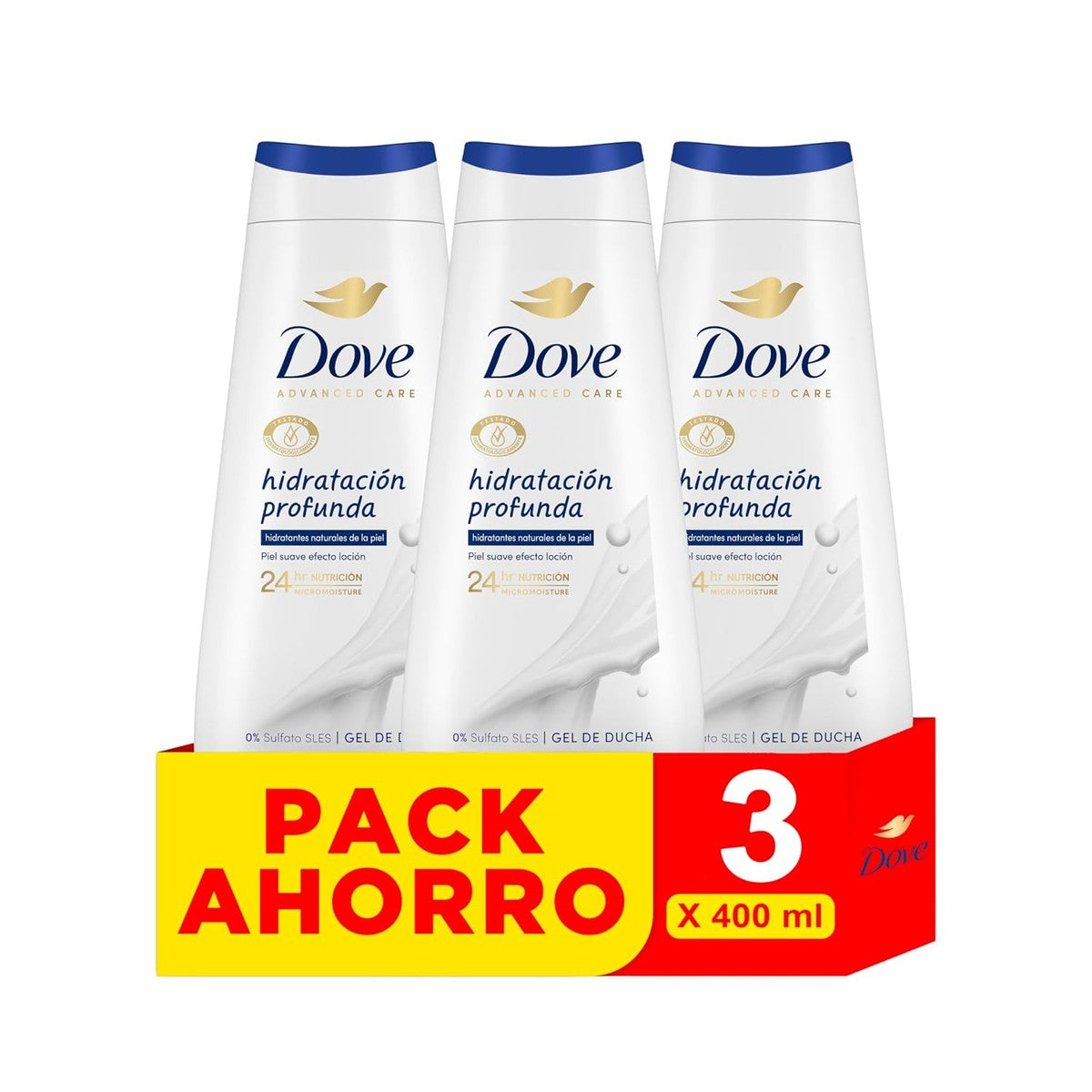 Dove Advanced Care Douchegel diepe hydratatie 3 x 400 ml – Dove