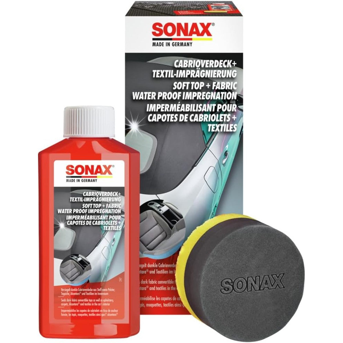 SONAX Cabriodeck+textiel-impregnering 250 ml – SONAX