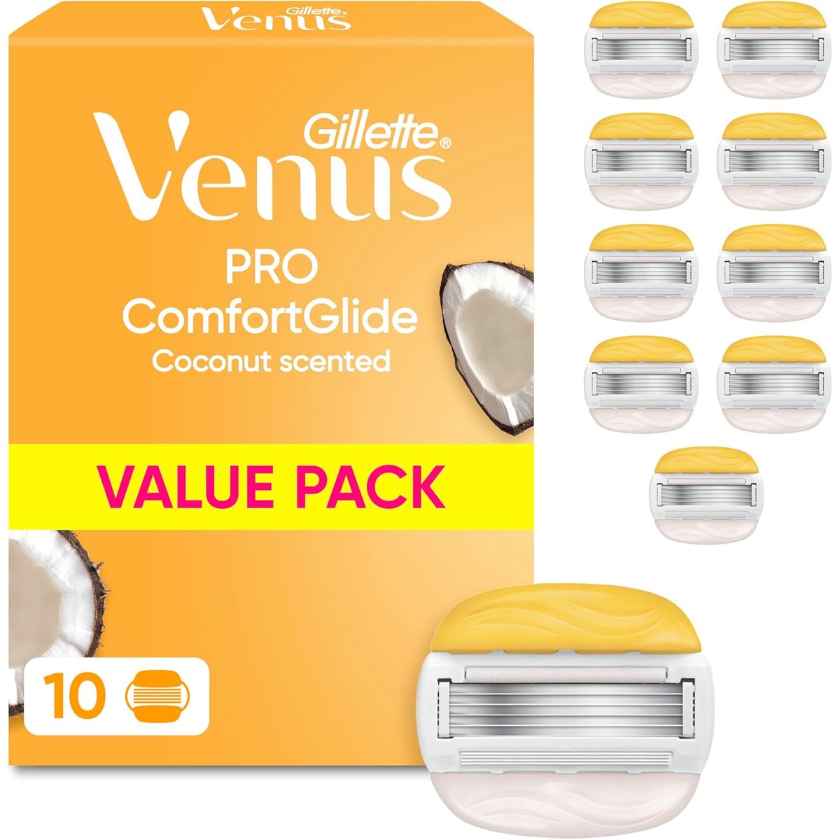 Gillette Venus Pro ComfortGlide kokosgeur reservemesjes 10 stuks – Gillette Venus