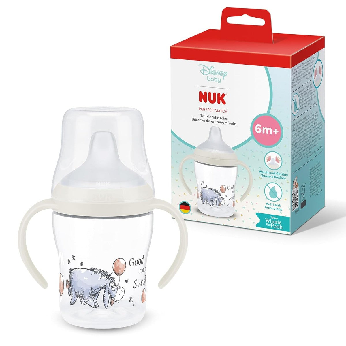 NUK Perfect Match oefenfles Disney I-Ah 6+ maanden 150 ml – NUK