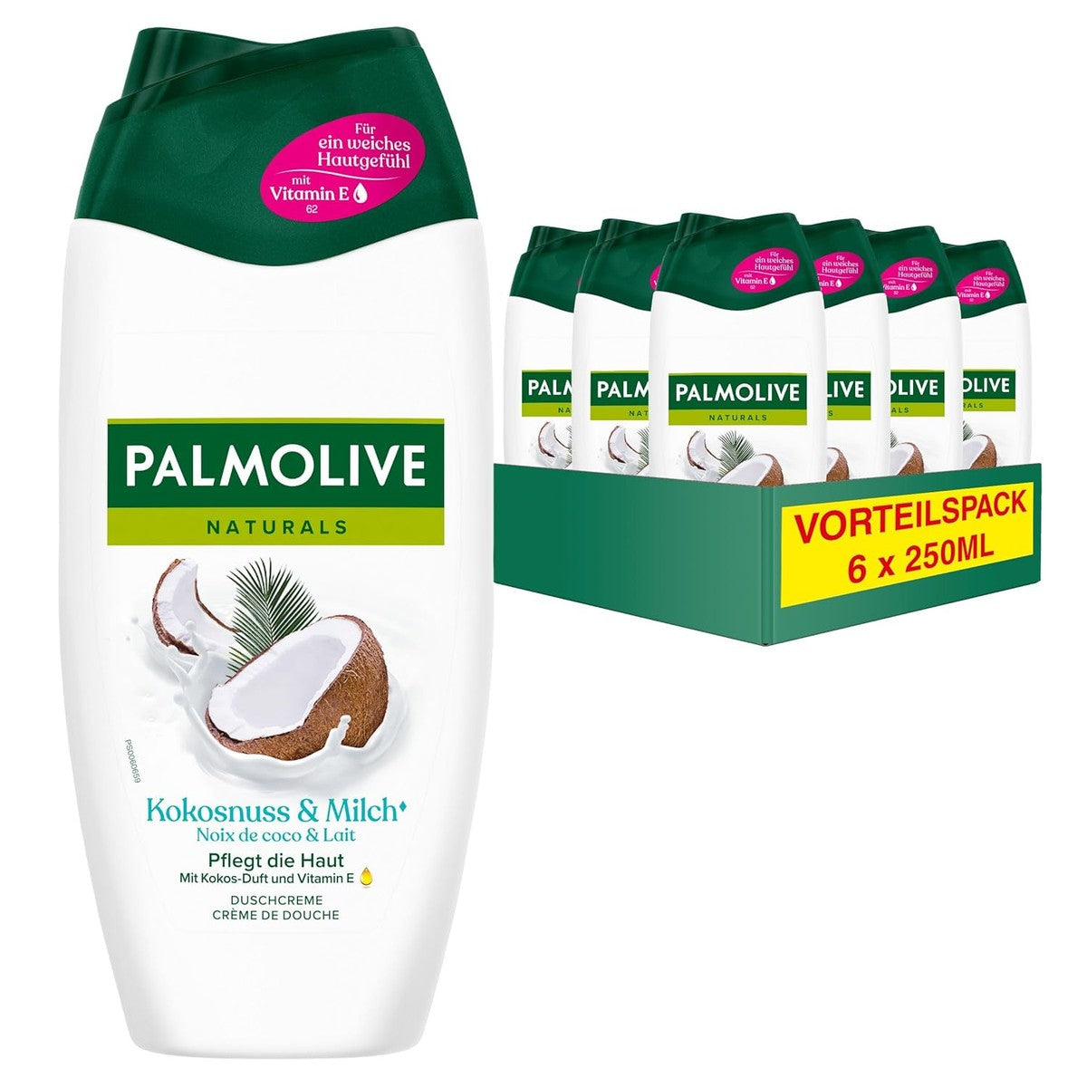 Palmolive Naturals Kokosnoot & Melk douchecrème 6 x 250 ml – Palmolive