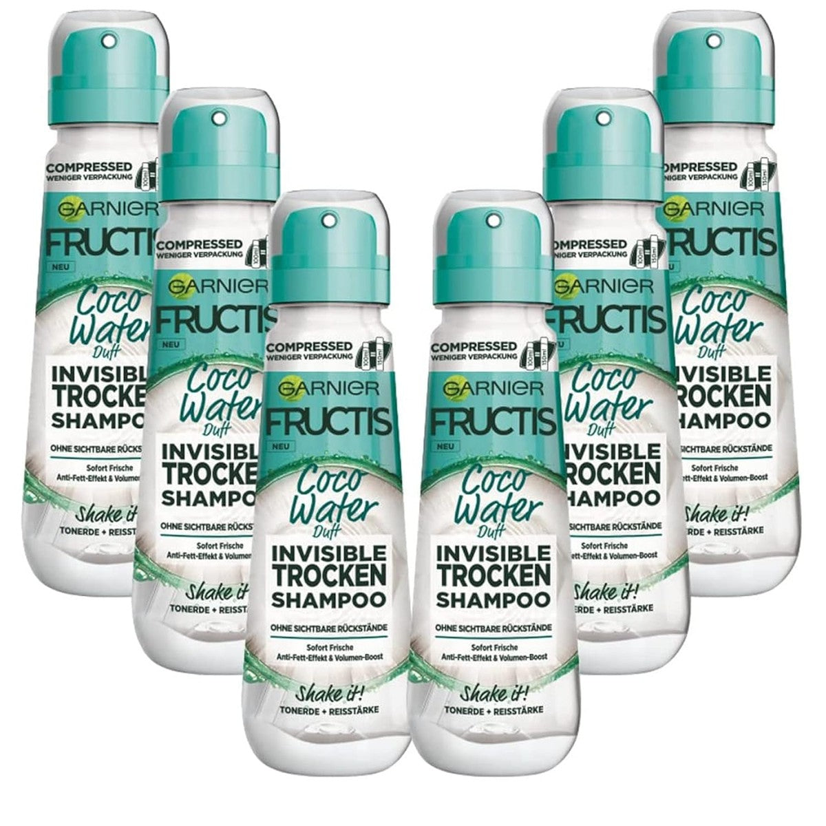 Garnier Fructis Invisible Coco Water Droogshampoo 6 x 100 ml – Garnier
