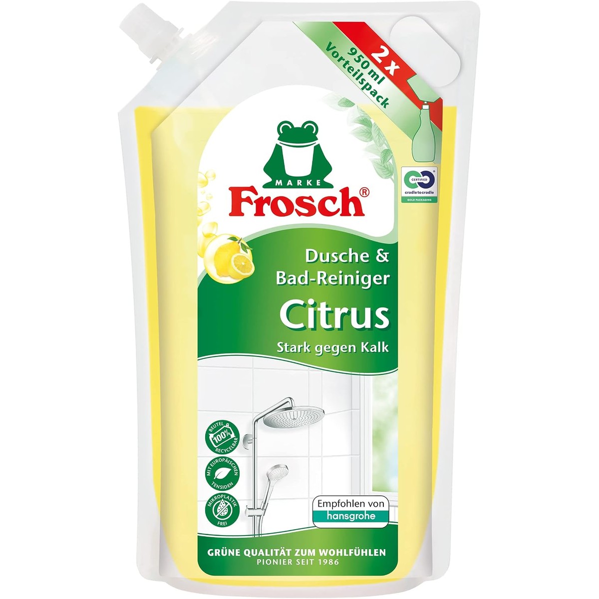 FROSCH Douche & Bad Cleaner Citrus 950 ml – FROSCH