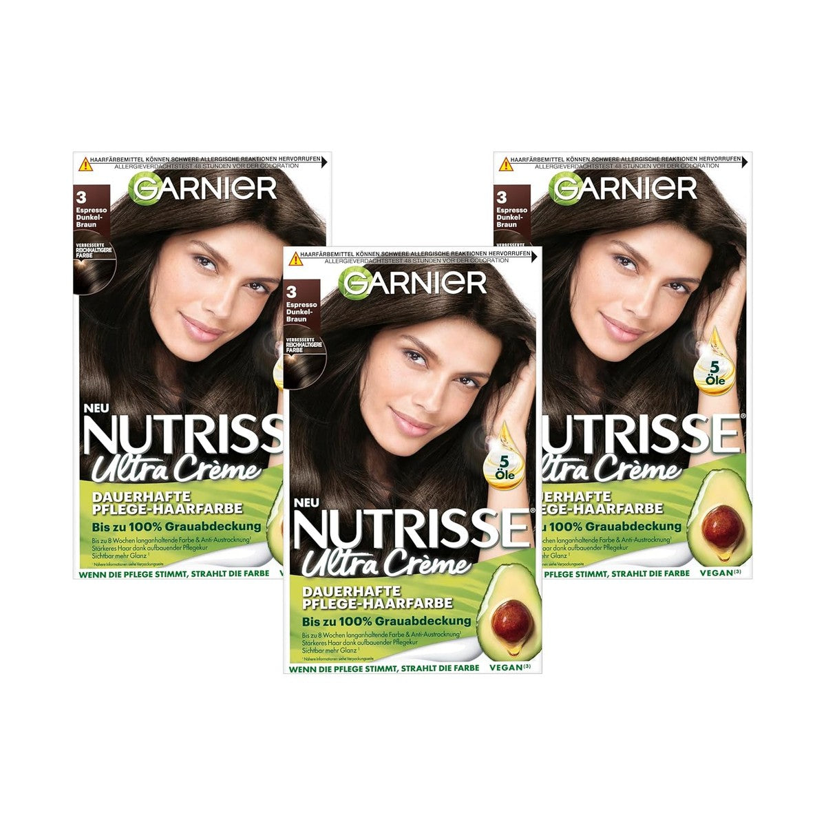 Garnier Nutrisse Ultra Crème 30 Espresso Donkerbruin (x3) – Garnier
