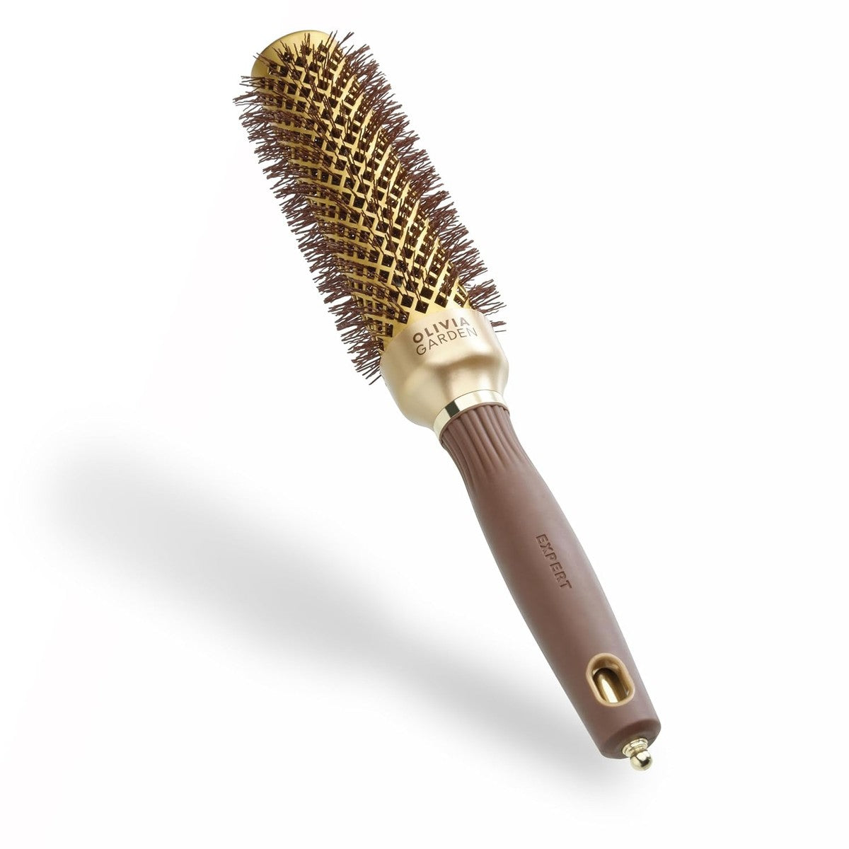 Olivia Garden Expert Blowout Speed Rundbürste aus Keramik mit extra langem Körper für 25% schnelleres Styling