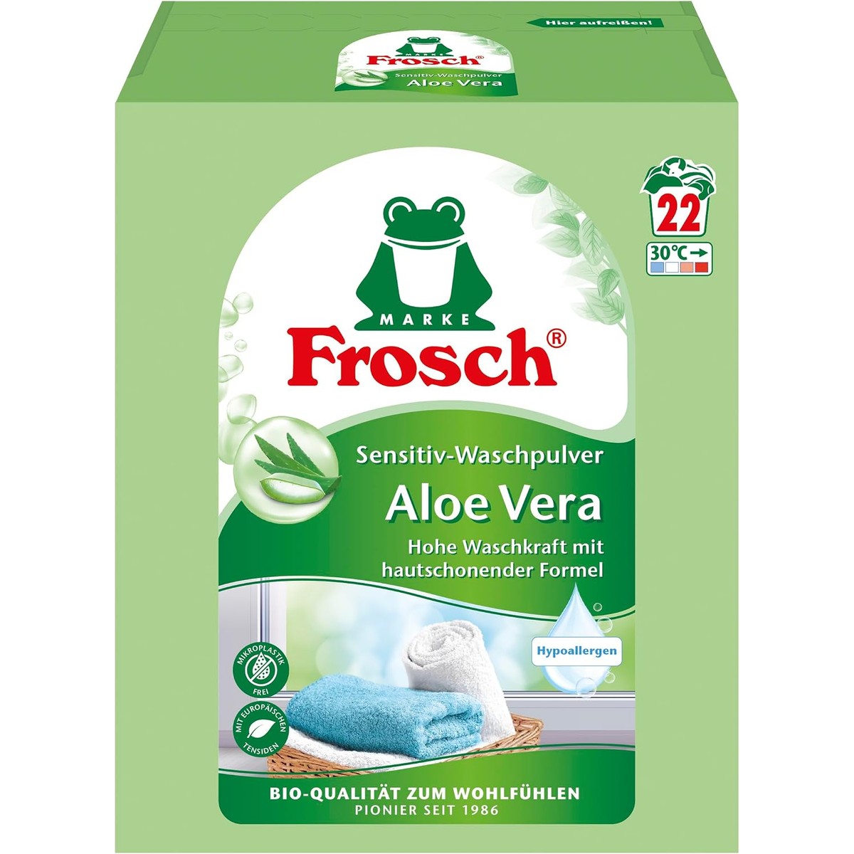 FROSCH Aloë Vera Sensitive waspoeder 3,432 kg – FROSCH
