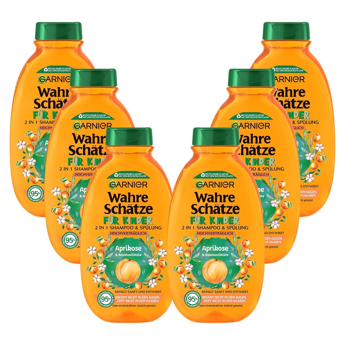 Garnier 2-in-1 Kindershampoo Abrikoos & Katoenbloesem 6 x 250 ml – Garnier