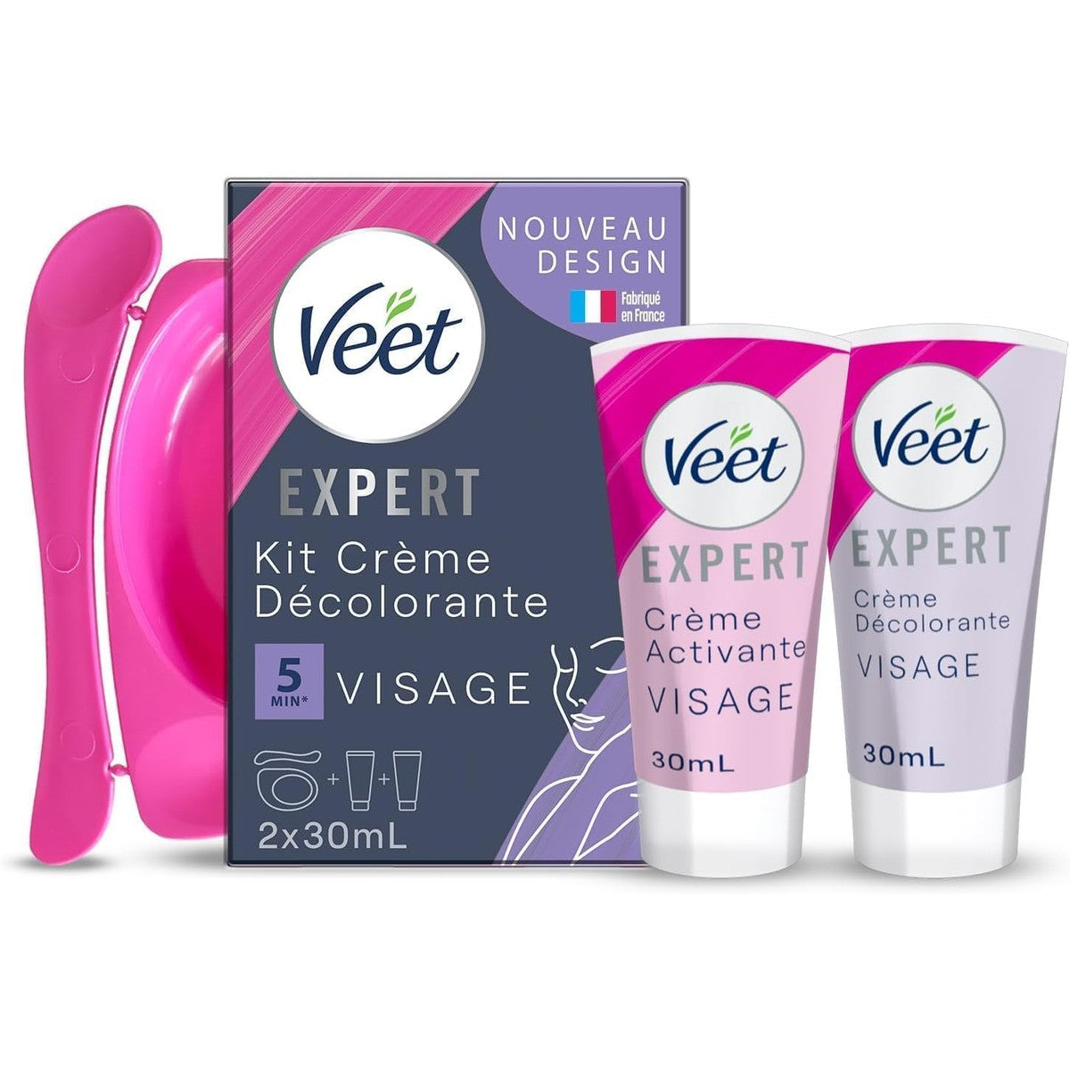 Veet Creme farblos speciaal voor gezicht 2 x 30 ml – Veet
