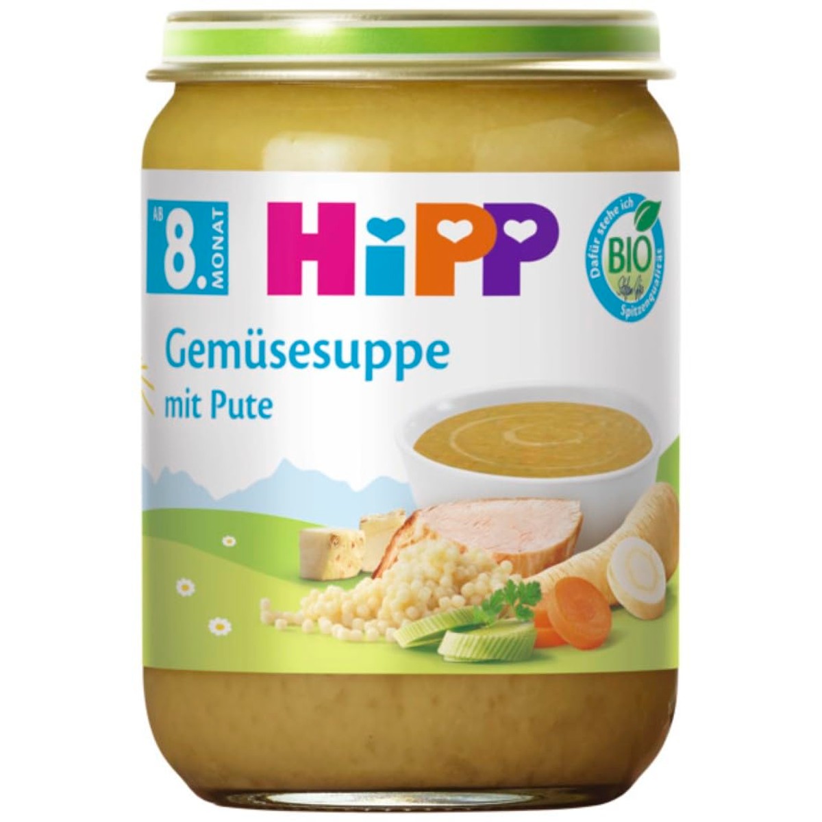 HiPP Biologische groentesoep met kalkoen 6 x 190 g – HiPP