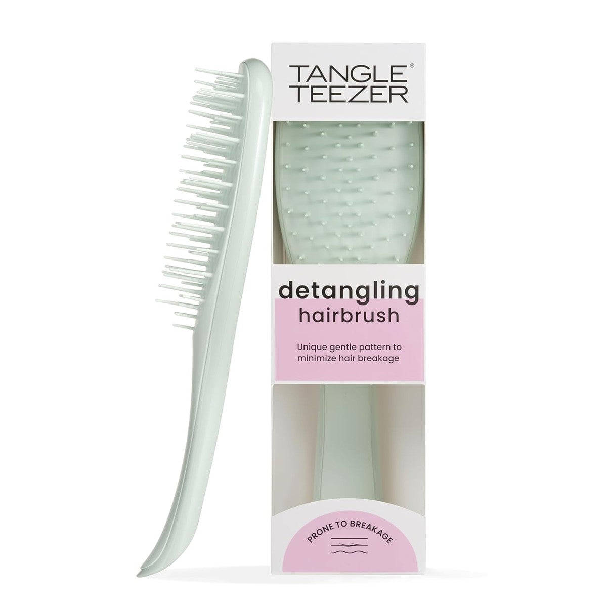 Tangle Teezer Ultimate Detangler Haarborstel voor nat en droog haar, bijzonder zacht, brede borstelharen voor zacht en effectief ontwarren, minder haaruitval en haarbreuk, eucalyptus – Tangle Teezer