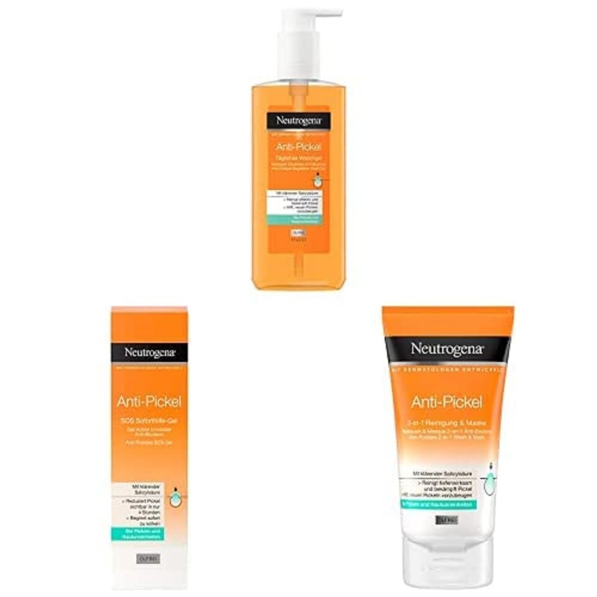 Neutrogena Anti-puistjes set 200 ml, 150 ml & 15 ml – Neutrogena