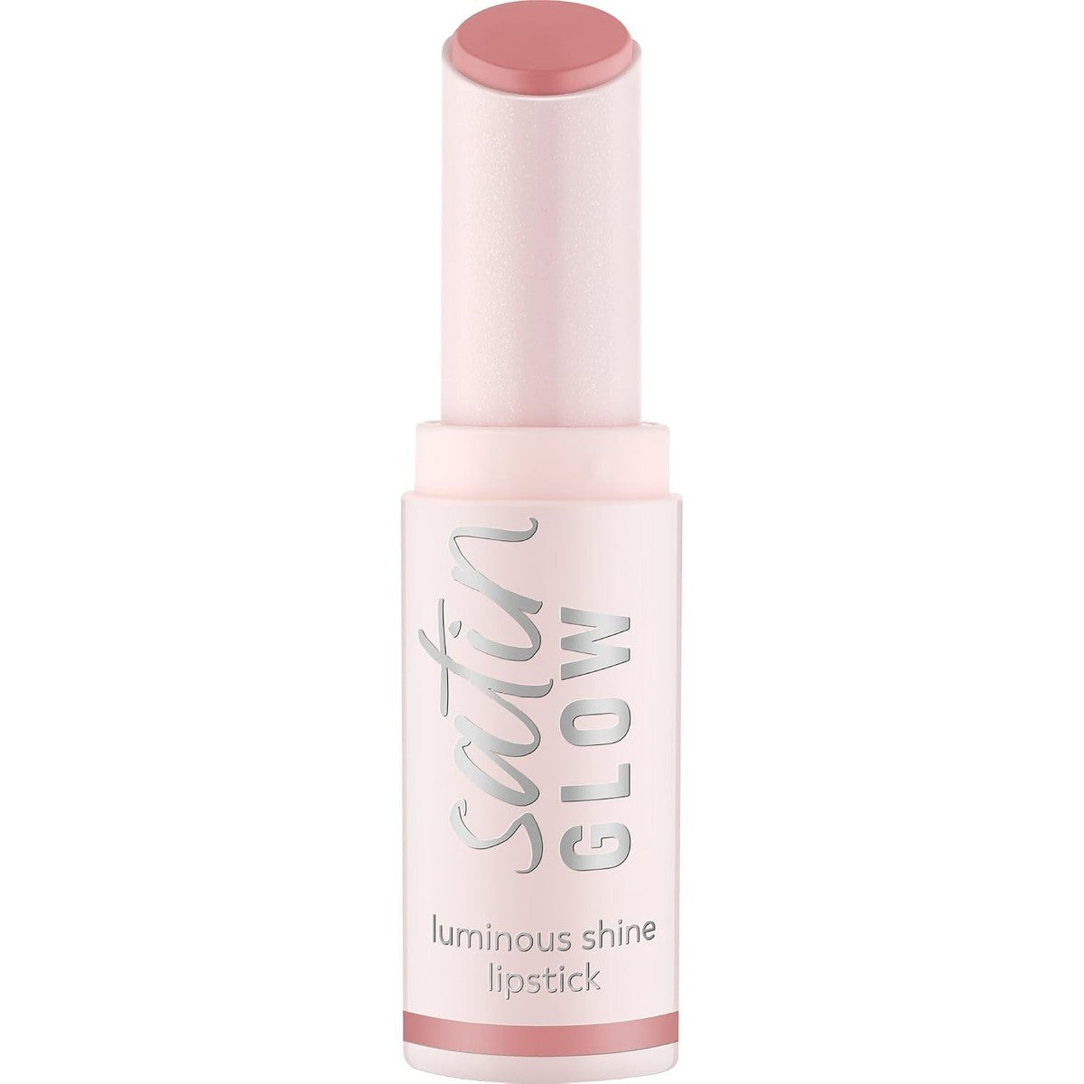 essence satin Glow Luminous Shine lippenstift, nr. 02, roze, stralend, kleurintensief, veganistisch, zonder parabenen, zonder microplastic deeltjes, vrij van nanodeeltjes, per stuk verpakt (3,5 g) | Lippenstift, stralende afwerking – Essence Cosmetics