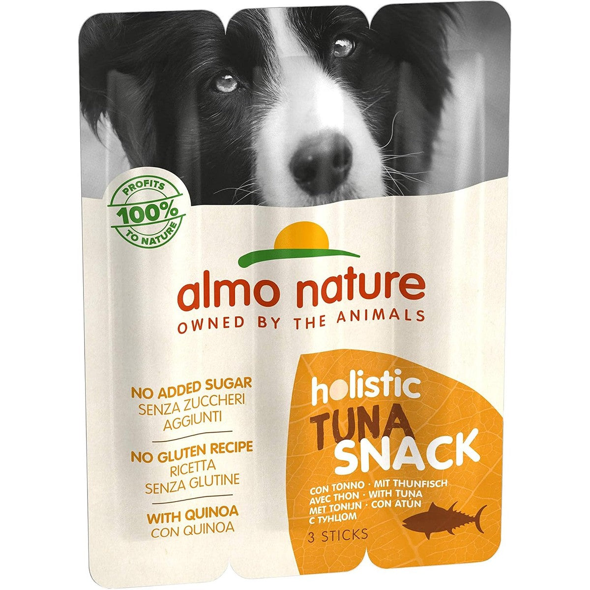 Almo Nature Holistic Snack (3x10g) Snack für Erwachsene Hunde mit Thunfisch - Beutel (blistern 3pz.) 10 g. – almo nature