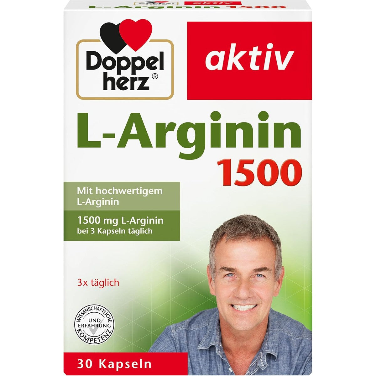 Doppelherz L-arginine 1500, met het hoogwaardige aminozuur L-arginine, 30 – Doppelherz
