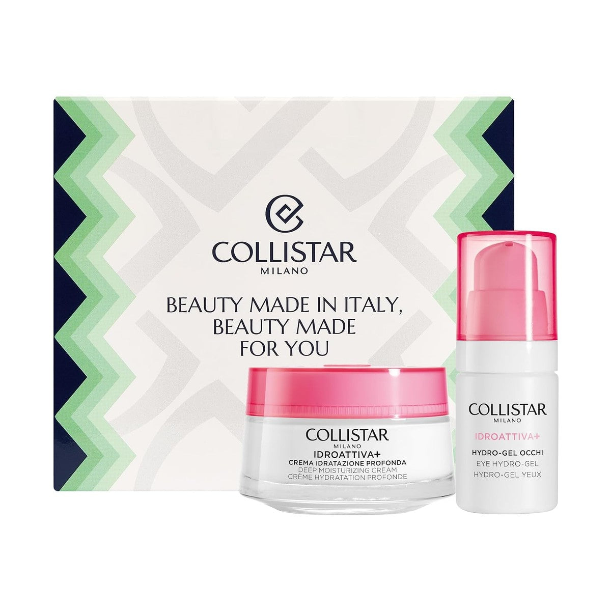 Collistar Idroattiva+ Cadeauset Hydraterende Crème 50 ml + Hydro-Gel Oogverzorging 15 ml