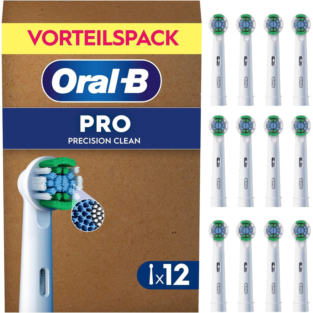 Oral-B PRO Precision Clean opzetborstels wit 12 stuks – Oral-B