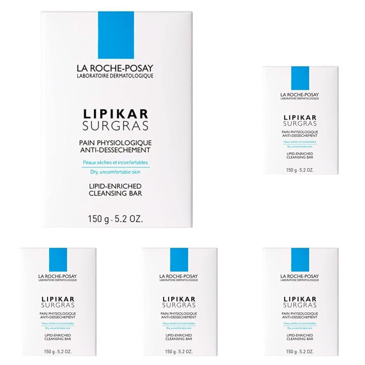 La Roche-Posay Lipikar Surgras Reiniger 5 x 150 g