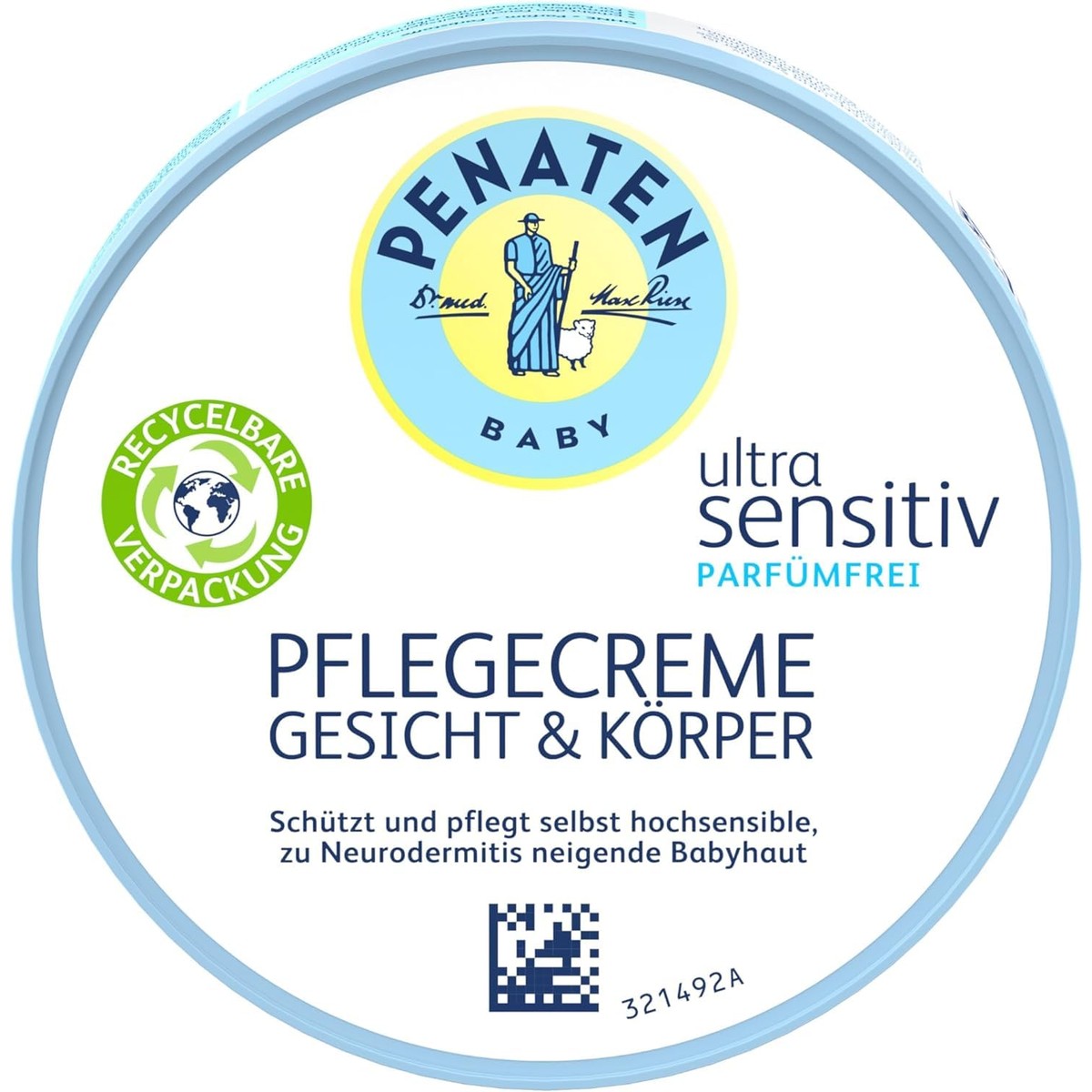 Penaten Ultra Sensitive verzorgende crème gezicht en lichaam 100 ml – Penaten