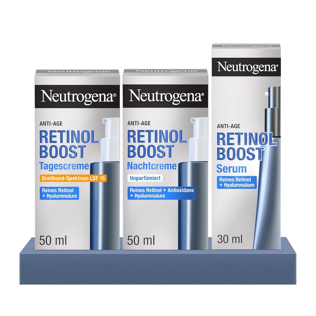 Neutrogena Retinol Boost Anti-aging Set 50 ml + 50 ml + 30 ml – Neutrogena