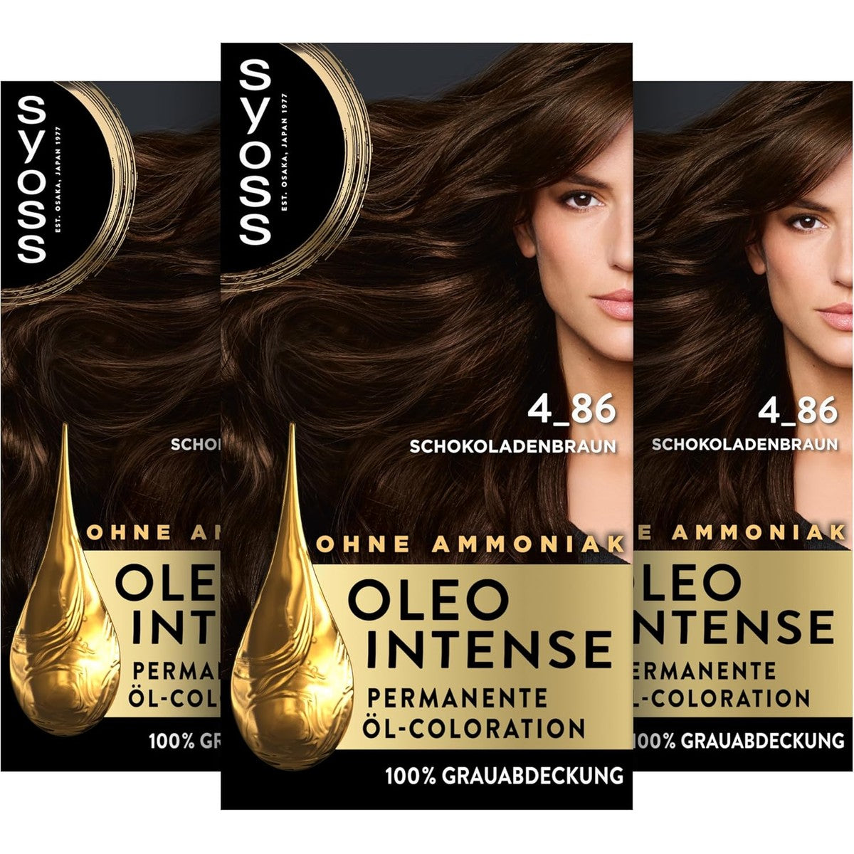 Syoss Oleo Intense 4-86 chocoladebruin 3 x 130 ml – Syoss