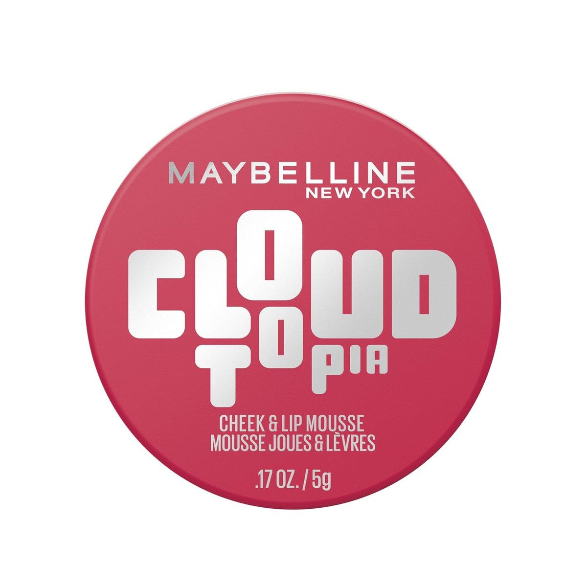 Maybelline New York Cloudtopia Wang- & Lippen Mousse, 2-in-1 blush & lippenverf voor 14H grip, luchtige lichte textuur & matte afwerking, nr. 02 Ethereal Rouge, 5 g – MAYBELLINE