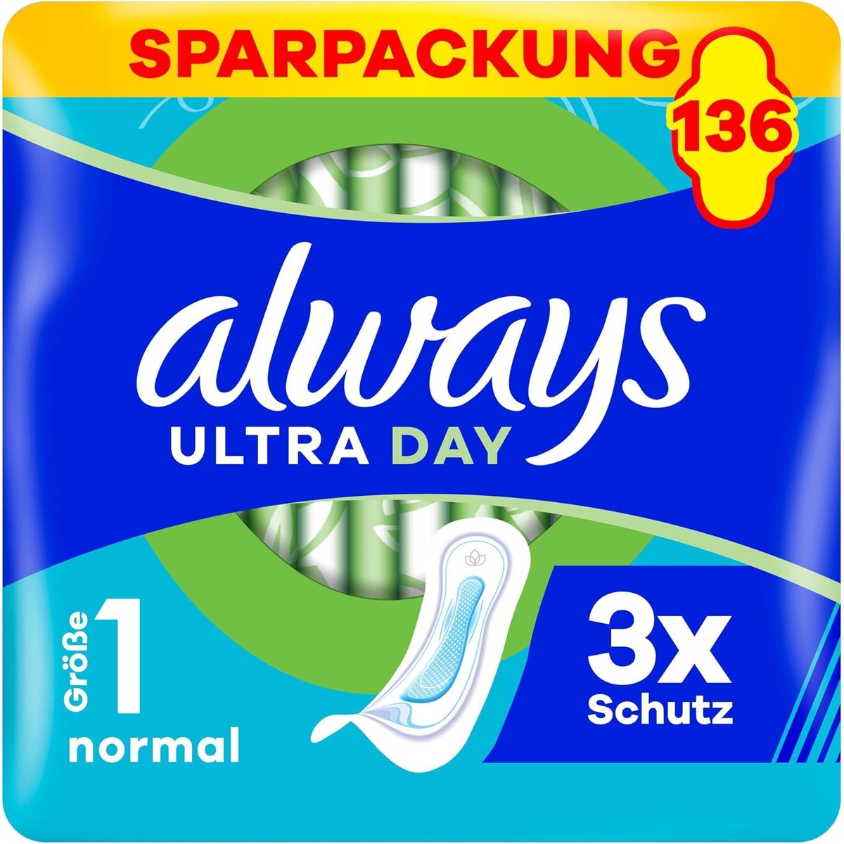 Always Ultra maandverband maat 1 normaal 136 stuks – Always
